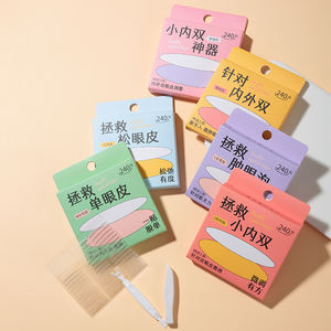 LMLTOP 240 Piezas <span class=keywords><strong>de</strong></span> Cintas Adhesivas para Párpados Dobles Impermeables y Ocultas Multiformas SY667-672, Pegatinas para Levantar los Párpados Fácilmente, Herramientas Invisibles para Párpados - Product Image 1