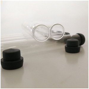 Thin-Walled Glass Test Tubes 13*92mm With Rubber <b>Stoppers</b> Premium Grade For Laboratory Use - Product Image 1