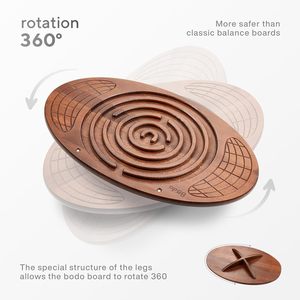 Tabla de Equilibrio Personalizable con Laberinto, Tabla Inclinada Portátil para el Hogar con Juego de Laberinto para Entrenamiento de Equilibrio - Product Image 4