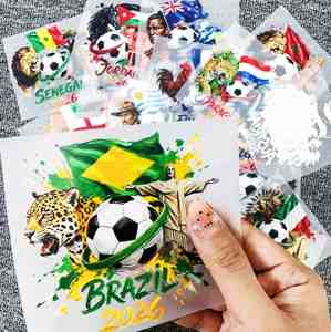 Autocollants thermocollants DTF personnalisés 2026 pour clubs <span class=keywords><strong>de</strong></span> football mondiaux, transferts sportifs pour coupes, prêts à imprimer pour T-shirts - Product Image 5