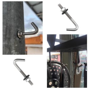 7 hình dạng tường móc dài chân 304 thép không gỉ mái Neo bu lông J bê tông Neo vít có tính năng phẳng Hex Nut máy giặt - Product Image 4