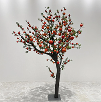 Kunstmatige granaatappelboom, levensechte fruitboom met rode vruchten voor villa, theesalon, hotel, winkelcentrum, boerderij, binnenplaats, landschapsdecoratie