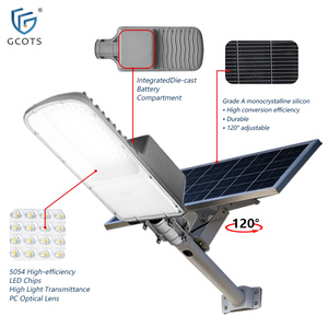 Farolas Solares Personalizadas con Control Remoto, IP65, Resistentes al Agua, con Batería, Alimentación por CC, Luces <span class=keywords><strong>LED</strong></span> Solares para Granjas, Parques y Caminos - Product Image 2