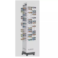 Présentoir à lunettes personnalisé, présentoir acrylique à quatre côtés pour support de lunettes de soleil, support d'armoire de Promotion