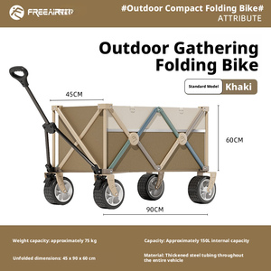 Chariot de camping pliable extra large, chariot à main d'extérieur portable, chariot de camping personnalisable en gros - Product Image 6