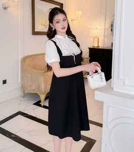 ชุดเดรสคลุมท้องสไตล์ออฟฟิศสุดหรู ดีไซน์คอระบาย รุ่น V987 ราคาถูก ระบายอากาศได้ดี ซึมซับเหงื่อได้ดี - Product Image 6