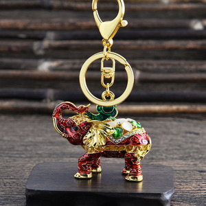 Llavero de Metal 3D Personalizado al por Mayor de Fábrica, Llavero Creativo de Aleación de Zinc con Forma de Elefante, Accesorio de Regalo para Bolsos y Coches - Product Image 1