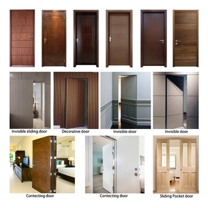 Puerta Principal Estándar Europea, Puertas Interiores de Madera Maciza Modernas - Product Image 2