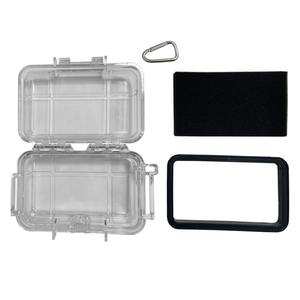 Caja de almacenamiento transparente a prueba de agua con inserto de espuma, a prueba de golpes, a prueba de humedad, estuche de viaje para exteriores para accesorios electrónicos - Product Image 1
