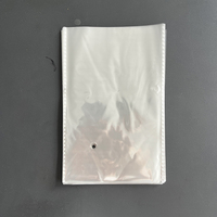 Sac transparent en OPP personnalisable, résistant à l'humidité, poche plate sans ruban adhésif pour l'emballage en supermarché, les factures, les livres de comptes