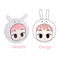 Produsen Dompet Koin Boneka Plush Custom OEM, Kantong Mainan Lucu Kartun dengan Resleting, Tas Penyimpanan untuk Gantungan Kunci, Hadiah, MOQ Rendah