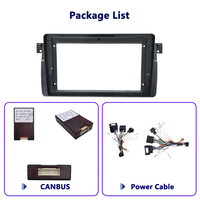 Meihua - Lecteur DVD automobile de haute qualité - Cadre radio stéréo pour BMW Série 3 E46 1999-2005 - Accessoires radio pour voiture