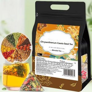 Krizantem Cassia tohum hanımeli ile detoks bitkisel çay ve karaciğer sağlığı ve sakin için piramit torbalarda kurt üzümü - Product Image 1