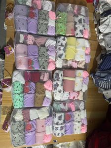 Vendita diretta in fabbrica Set tuta kaki per neonati 0-12 <span class=keywords><strong>mesi</strong></span> tessuto in maglia <span class=keywords><strong>di</strong></span> puro cotone dieci pezzi regalo in scatola per bambine - Product Image 5