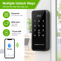 Serrure de cabinet intelligente, clavier numérique, mot de passe, serrure de casier électronique, entrée sans clé, serrure de porte de tiroir avec carte RFID, application TTlock en option
