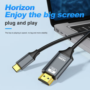 <span class=keywords><strong>Cable</strong></span> convertidor de HDTV de 2M, 4K, 60Hz, tipo C a <span class=keywords><strong>HDMI</strong></span>, <span class=keywords><strong>para</strong></span> teléfonos móviles HUAWEI Xiaomi, tabletas compatibles con proyector de computadora - Product Image 2