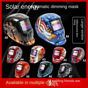 Masque de soudage auto-assombrissant anti-éblouissement à énergie solaire Source Factory pour la protection lors du soudage à l'arc à l'argon <span class=keywords><strong>MIG</strong></span> TIG - Product Image 5