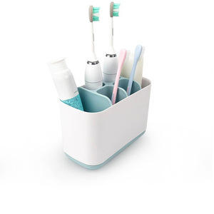 Bathroom Storage Organizer Rectangular Freestanding Hygienic <b>Toothbrush</b> <b>Holder</b> For Dental Supplies And Cosmetics - Product Image 2
