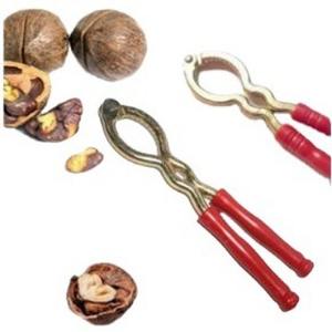 Rompe nueces de acero inoxidable con mango rojo, tamaño universal para abrir nueces - Product Image 5