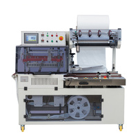 Machine automatique horizontale de découpe, de thermoscellage et d'étiquetage de films poly pour chaussures et l'exécution des commandes e-commerce