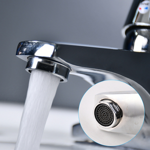 Vòi Nước Bồn Rửa Gắn Sàn 2 Lỗ Cho Phòng Tắm Vòi Nước Nóng Và Lạnh Hỗn Hợp Bằng Hợp Kim Kẽm Mạ Crôm - Product Image 5