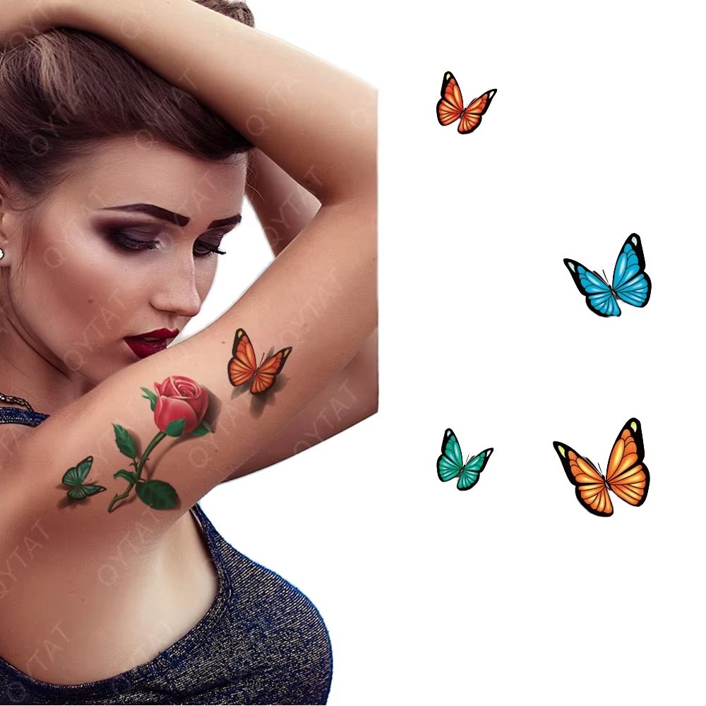 Semi-Permanent Tattoo - Small Butterfly – Tattoo for a week, image size:1000x1000