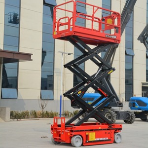 8M 10m max Lift 16M điện di động theo dõi Scissor Lift tự hành Nâng Thủy Lực giàn giáo nền tảng cho địa hình gồ ghề - Product Image 3