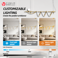 Lampe suspendue de style nordique personnalisée pour îlot de cuisine, luminaire minimaliste linéaire long pour comptoir, salle à manger, lustre simple et moderne