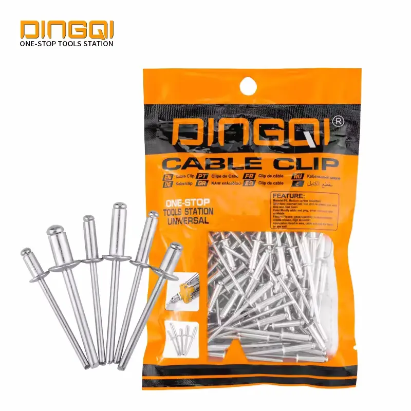 DINGQI 4.8mmホットセール最高品質のアルミニウムリベットオープンタイプブラインドリベット