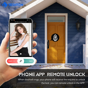 Cerradradas inteligentes con Wifi vân tay tự động điện tử thông minh Nhận dạng khuôn mặt thông minh khóa cửa với máy ảnh - Product Image 4