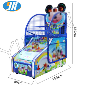 YIRUN - Simulador de Baloncesto Compacto para Interiores, Operado con Monedas, para Niños y Adultos, Mini Juego de Arcade para Parques de Diversiones - Product Image 4