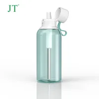 Yüksek kaliteli açık taşınabilir spor filtre su şişesi ile saman BPA ücretsiz su filtresi şişe