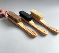 Brosse à poils longs et collants Pig Mane pour nettoyage de roches, DIY OEM, manche en bois confortable, design ergonomique, escalade, bouldering