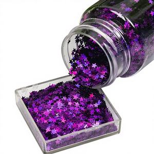 Paillettes holographiques noires, rouges et violettes pour ongles, forme étoile 3 mm, pour gobelets, décoration <span class=keywords><strong>de</strong></span> Noël et <span class=keywords><strong>de</strong></span> fêtes - Product Image 6