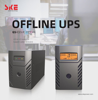 SKE Onduleur interactif en ligne 2000VA 1200W Onde sinusoïdale modifiée Temps de transfert 10ms Batterie interne 9AH*2 Monophasé 110V/220V