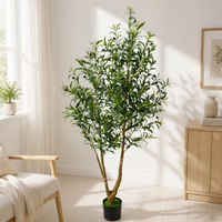 Grand olivier artificiel, plante d'olivier artificielle en pot, olivier simulé pour la décoration intérieure de la maison, du bureau et du salon