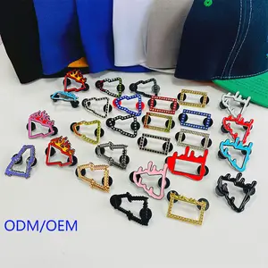 Broches Personalizados de Moda para Sombreros, Broches de Metal con Pedrería, Estilo Mexicano, para Sombreros, Recuerdo de Europa, Chapados - Product Image 1