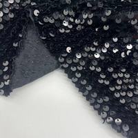 Tissu de velours noir tissé de luxe avec des paillettes |   Matériel texturé en peluche pour sacs de mode pour filles et femmes, accessoires de mariage, chaussures