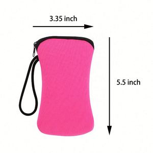 Ensemble de couverts de voyage réutilisables avec logo personnalisé, cuillère-fourchette pliable, baguettes détachables, pochette zippée pour activités promotionnelles - Product Image 3