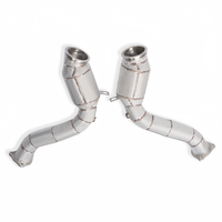 Knalpot Downpipe Anti Panas dari Baja Tahan Karat untuk Porsche Cayenne 958 3.0T 3.6T 2014-2017 Upgrade Performa Mobil Balap