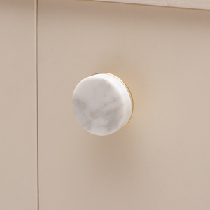 <strong>White</strong> Marble Matt Brass Furniture Handles Modern Brushed Pulls for Kitchen Cupboard Wardrobe Dresser <strong>Drawer</strong> <strong>Knobs</strong> - Product Image 6