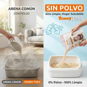 Lettiera per Gatti Yommy Tofu 100% Naturale Ultra Assorbente ad Asciugatura Rapida Senza Polvere Ecologica - Product Image 6
