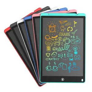 12 inç çocuklar LCD çizim grafik tableti taşınabilir ofis e yazı hatırlatıcı not kurulu okul e mürekkep boyama ile mini ped kilit