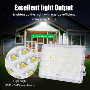 Lámparas Solares de 200W 400W 600W 800W 1000W de Alta Luminosidad, Reflector LED Solar para Exteriores, Impermeable, con Carga Automática - Product Image 3