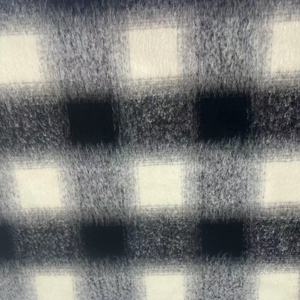 2025 Tweed Check <span class=keywords><strong>Woo</strong></span> Grifl Tissus 550 G/M Check Tweed Plaid Stretch Tartan Tweed Tissu brossé pour manteau - Product Image 2