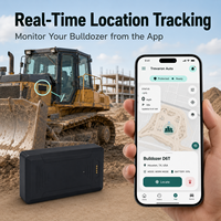 Traceur GPS magnétique Trevaron Auto 5200mAh pour bulldozer et engins lourds, suivi en temps réel via application, dispositif d'alerte de mouvement avec géolocalisation