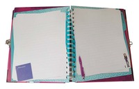 Cahier de notes pour enfants, carnet de notes avec serrure en métal, à dos rond, 1 unité