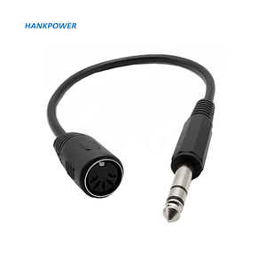 MIDI Din 5 Pinos TRS Feminino Para 6.35mm Masculino Áudio Estéreo com Extensão de Cabo Para Teclado MIDI - Product Image 5