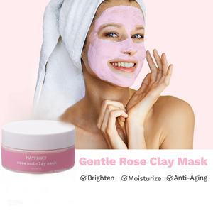 Máscara de arcilla brillante rosa, antiacné antienvejecimiento y, mascarilla purificadora de vitamina <span class=keywords><strong>C</strong></span> para <span class=keywords><strong>c</strong></span>úrcuma, belleza, té verde, mascarillas para el cuidado de la piel - Product Image 4
