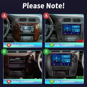 Navigation GPS pour Nissan patrouille Y61 1998-2003 WIFI BT autoradio multimédia lecteur vidéo Android 12 sans fil CarPlay écran IPS - Product Image 3